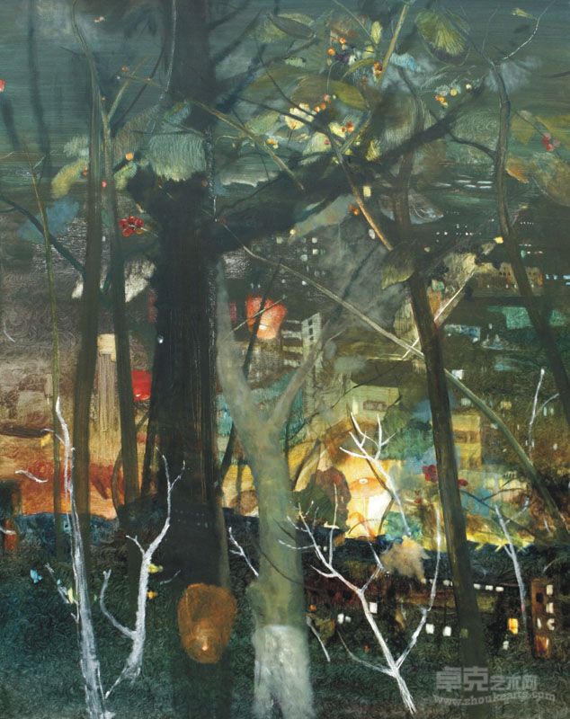 耿德法 夜的序曲 120x150cm 布面油画 2011