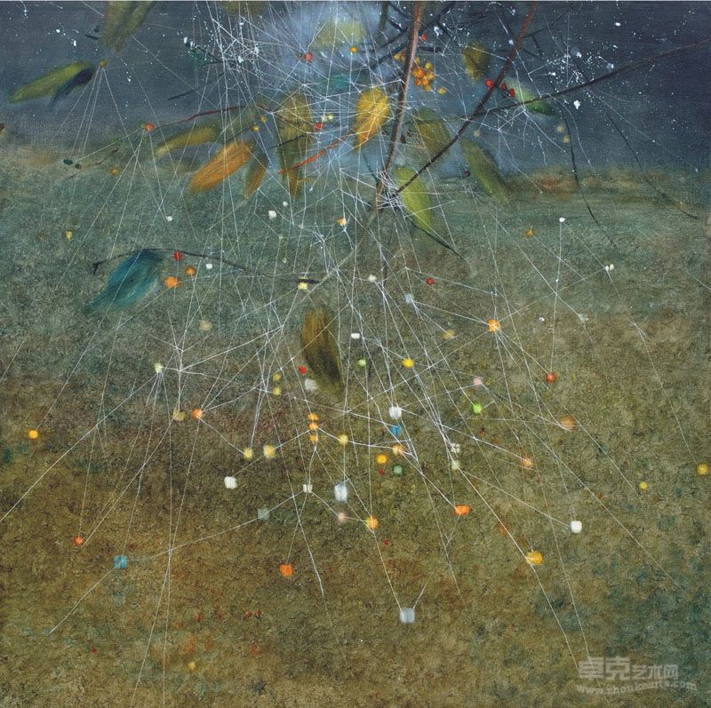 耿德法  你我血脉相连  130×130cm  布面油画  2011年