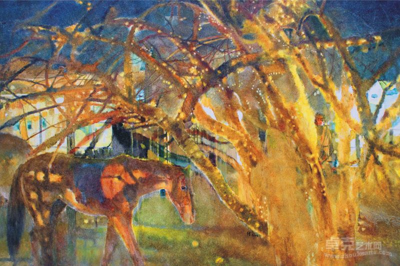 耿德法 行者 120cmX180cm 布面油画 2013年