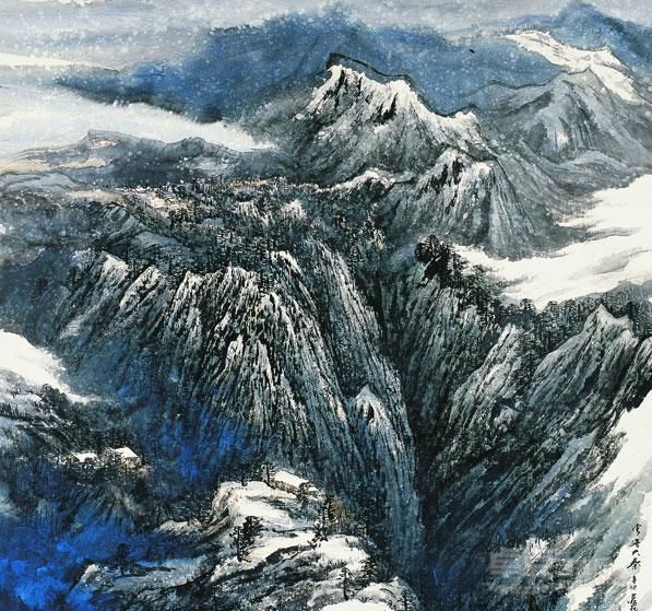 雪落大秦 万鼎 200*200cm 2012年作