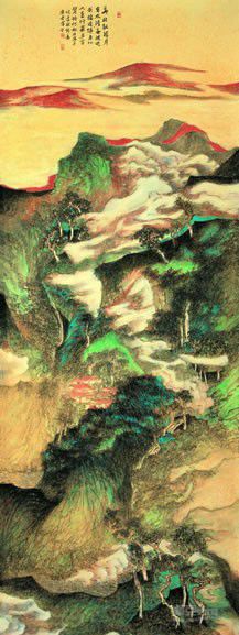 倪云林诗意 220X90cm 2008年