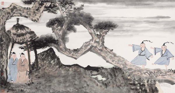 莫听穿林打叶声 魏广君、王艺 96.2×180.4cm