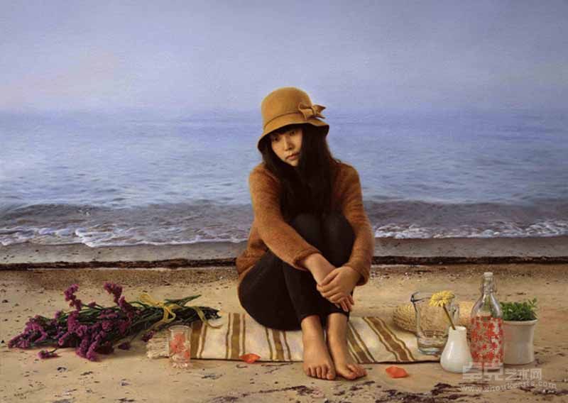《海之恋》油画180×130cm--2012年