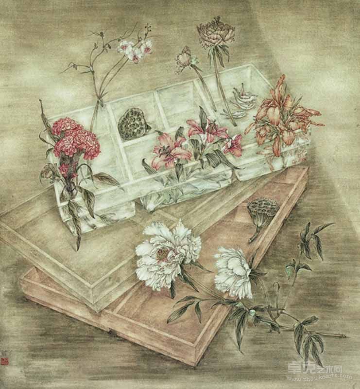 雷苗《百宝箱.3》90.5x97cm2009年