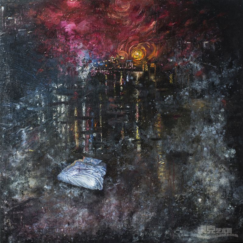Smoke 煙125x124cm