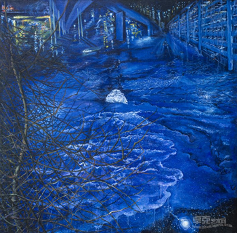 The Biggest Blue 飄100x102cm