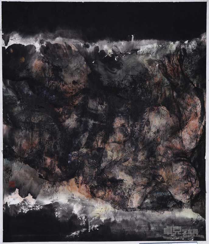 黄骏 臆想  设色纸本 129cm ×110cm 2010年