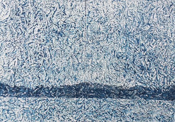 《景·青花》 60x86cm 2013年