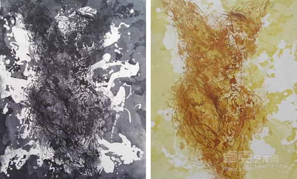 《浮云·三》 60x100cm 2012年