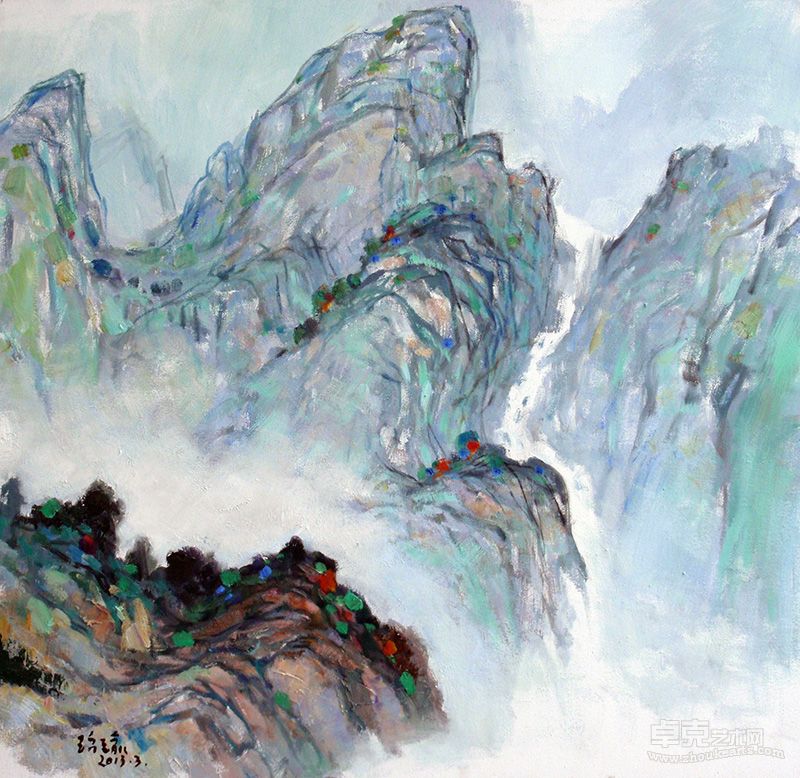 水……？系列之二十一（80cmx80cm）丙烯