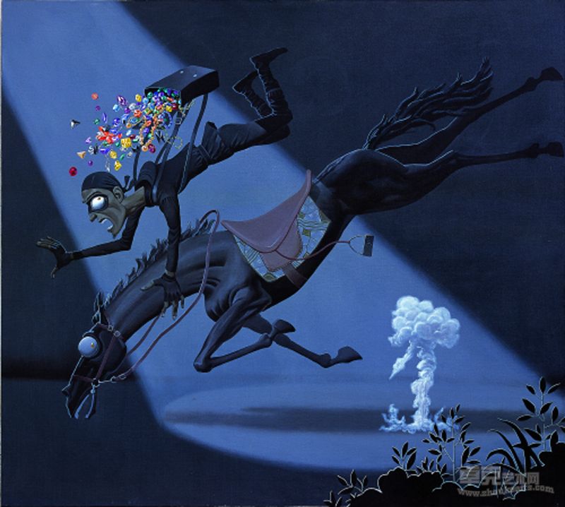采花，180x200cm,布面丙烯，20091