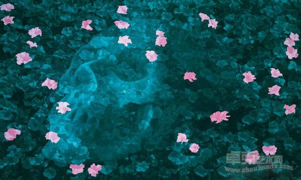 花飘零 No1 俸正杰 300x500cm 2006年作