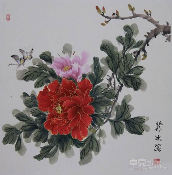 蝴蝶花卉 冀冰