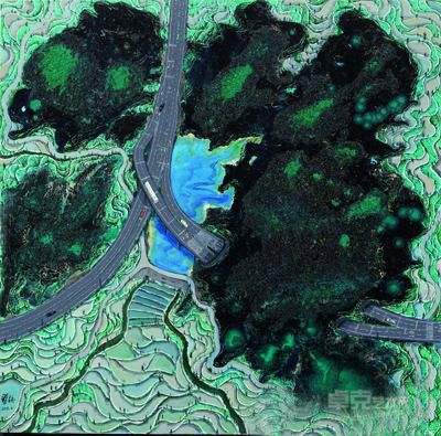 《新路》3号 翟启兵 100x100cm