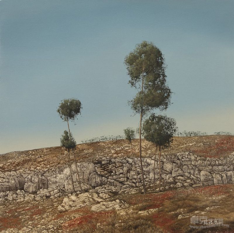 《石林》80X80cm   2012年