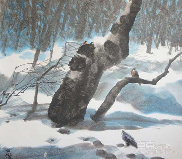 飞雪寻欢图