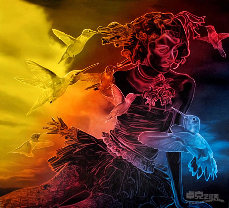 里面的世界2 100x90cm 布面油画 2012年        金昂泽