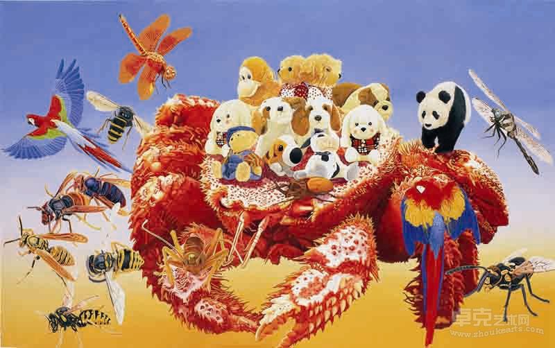 梦游者NO6  180x250cm 2012年 布面油画 周才敏