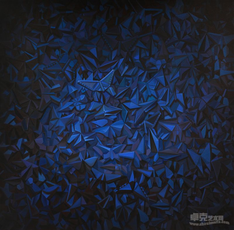 蝴蝶  Butterfly 布面油画 Oil on canvas 100x100cm 2012