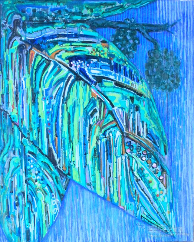 2012年120×150cm叶叶得子（一）