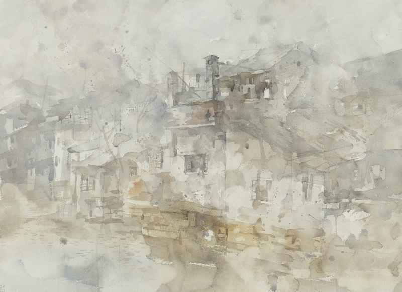 塘河76x56cm