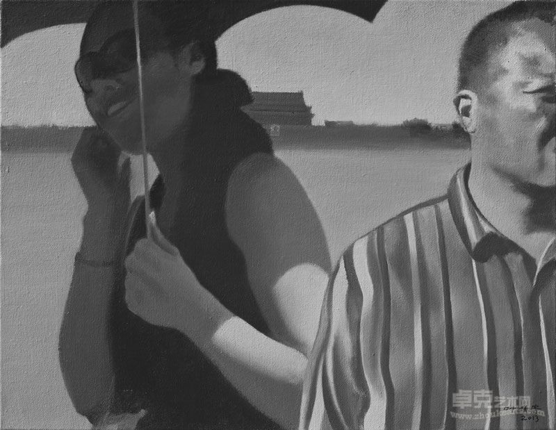 广场系列之三,50x65cm,2013