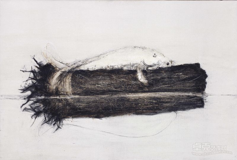 吕岩  鱼  120x80cm  布面油画
