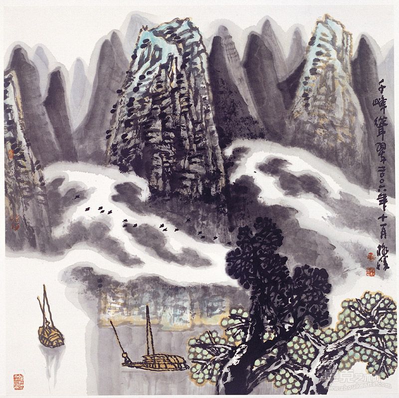 千峰耸翠++黄格胜