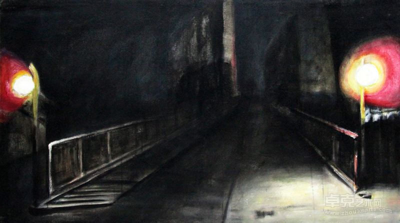 全地-夜色撩人II 130×70cmX7  布面油画 2012年
