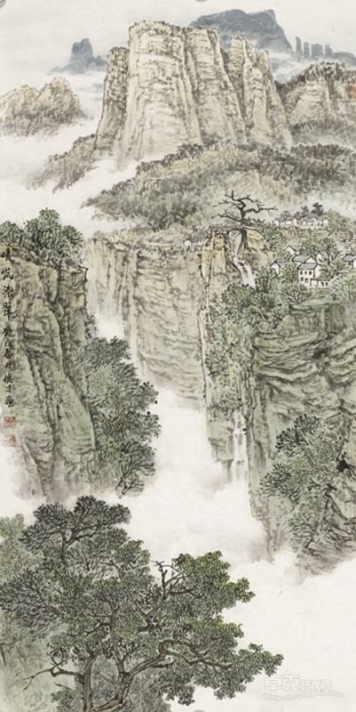 孙德才 山水 138X70cm 软片