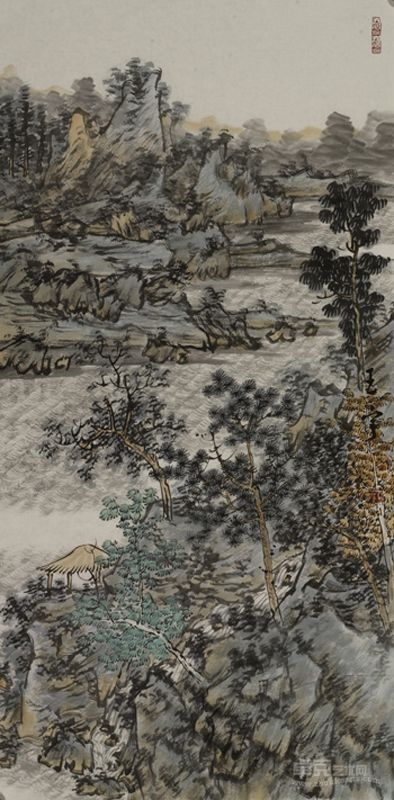 王宇 山水 137X69cm 软片