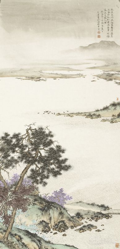 周其乐 山水 133X65cm 软片