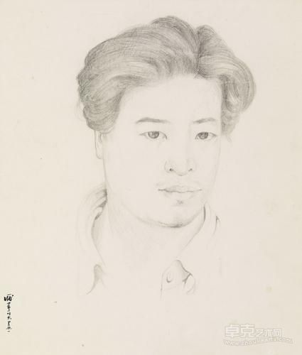 自画像 庞薰琹美术馆藏 庞薰琹 31.8cm×27cm 1931年