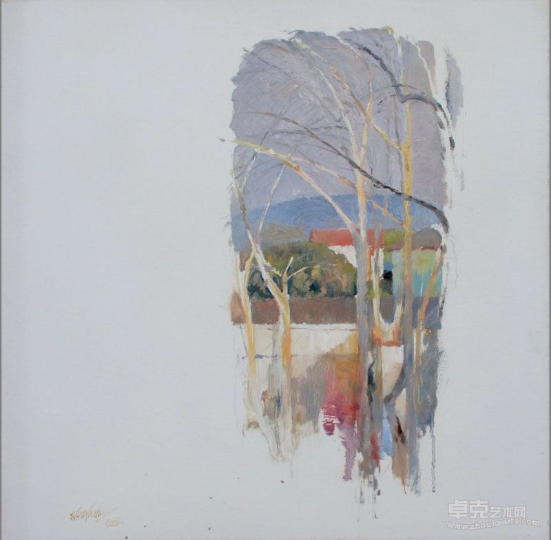 丁泰昂风景系列，油画，60cmx60cm