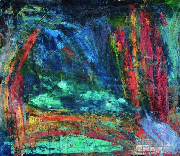 李青萍 飞天 布面油彩 59cmx52cm 1979.4