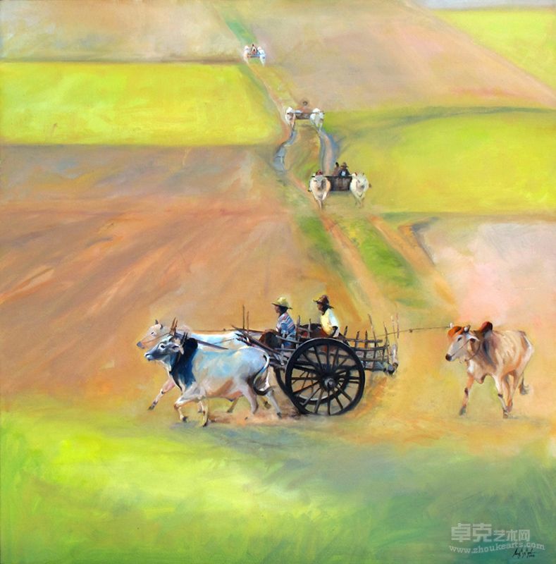 高昂米 return to home 2 归家 二 80x80 cm