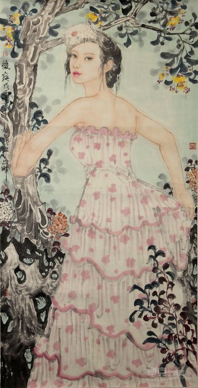 卢晓峰—后庭  138X68cm