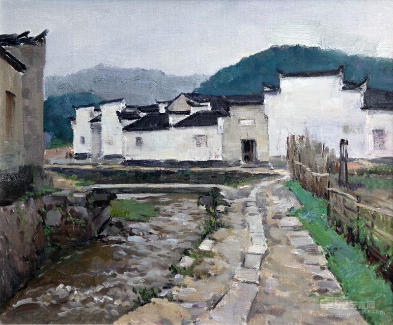 雨溪，50x60，2010