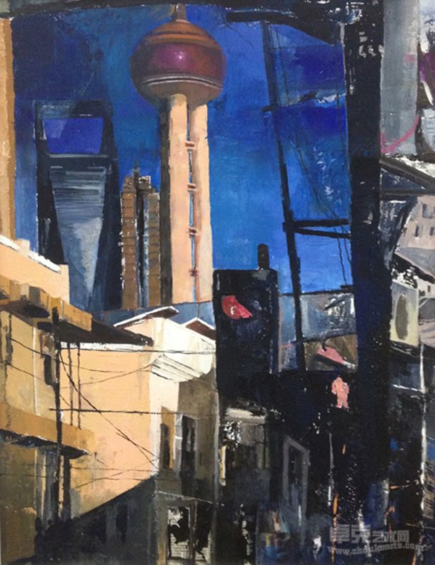 老上海 52×71cm 布面油画