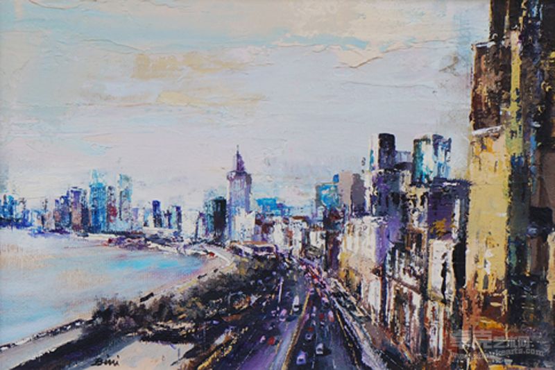 上海外滩  30x20cm