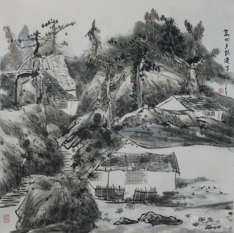 黄时平2009年山水五68×68cm