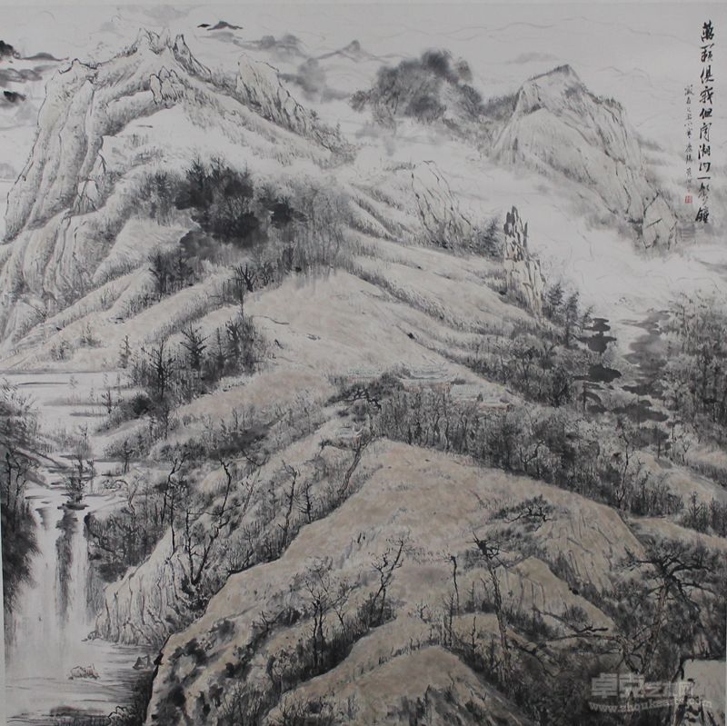 黄时平2009年万籁俱寂160×160cm