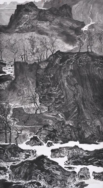 孙小东   空谷回响180x97cm