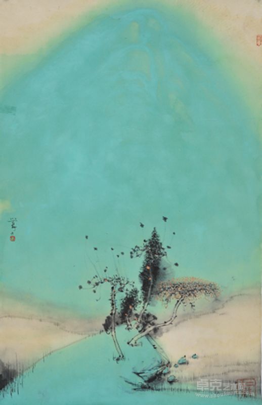 张小夏3《翠屏玉境》2013年作75x47cm