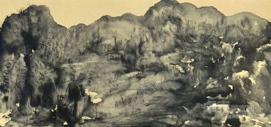 千岩万壑 刘知白 68x134cm