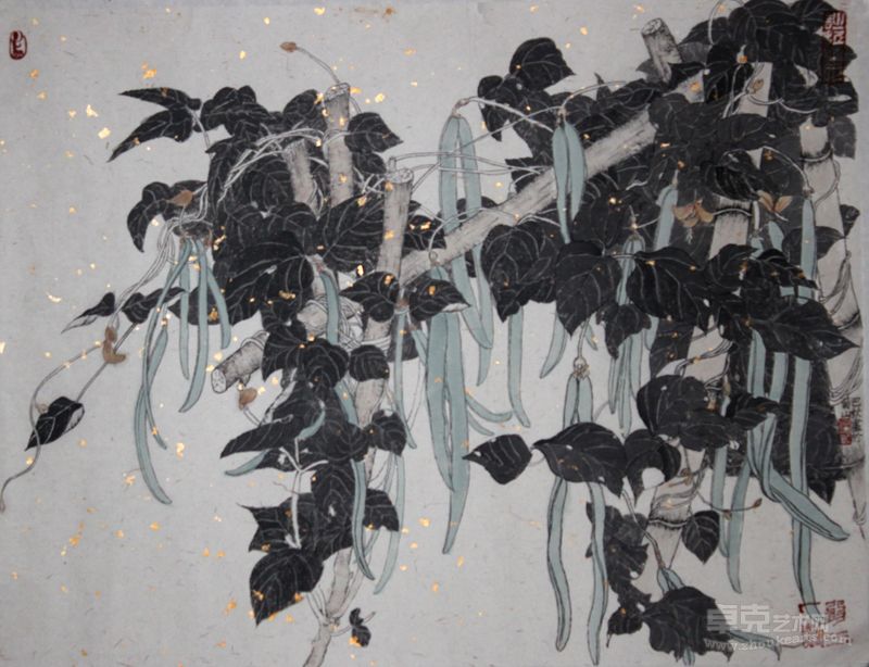 《豆子》43x57cm