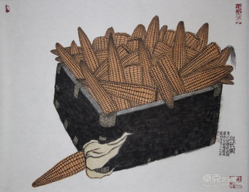 《收获图》47x60cm