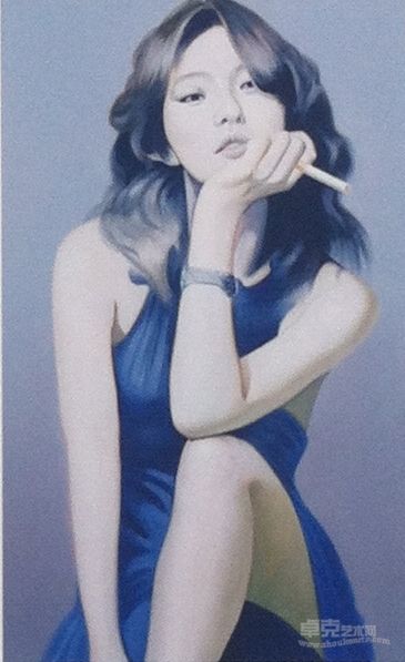 油画《超女》