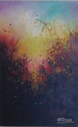 油画《满园春色》