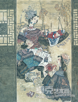 何啸工笔画展